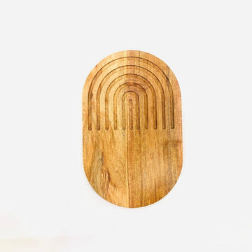 Groove oval platter