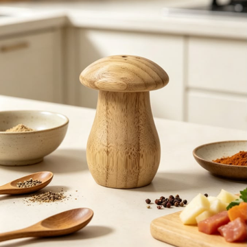 Natural Grain Mushroom Shaker