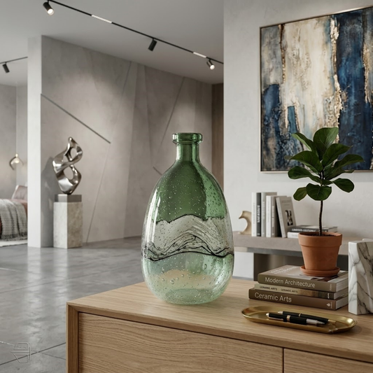 The Mossy Teardrop Vase