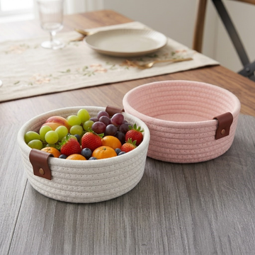 Tan Weave Counter Tray