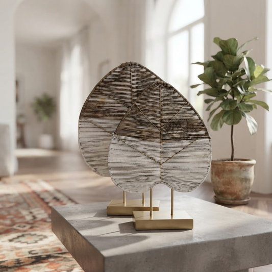 Earthy Leaf Sculpture