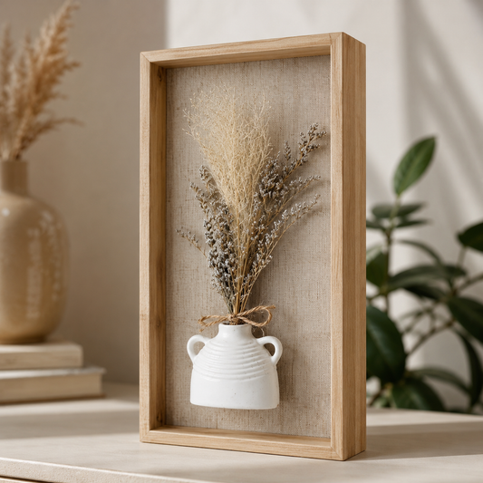 Botanica Wooden Pillar Shadow Box