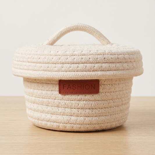 CozyNest Lidded Basket