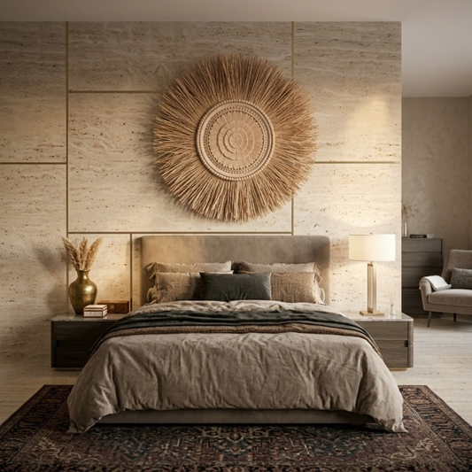 Sunburst Beaded Wall Accent
