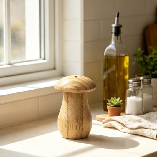 Natural Grain Mushroom Shaker