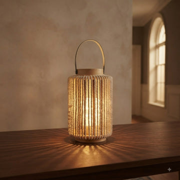 EarthyGlow Bamboo Lantern Set B