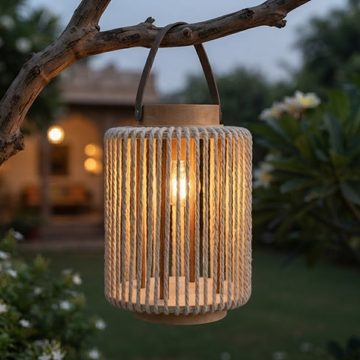 EarthyGlow Bamboo Lantern Set